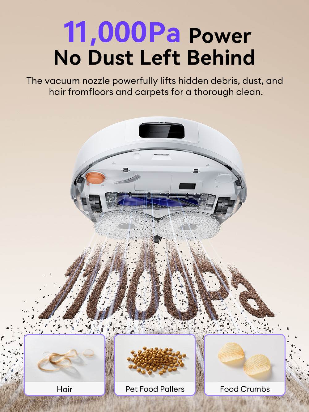 【New】Narwal Freo X10Pro Robot Vacuum Cleaner 11000Pa Suction Power | Dual Tangle-Free System | EdgeReach Mop Extension | Auto Mop Cleaning&Drying