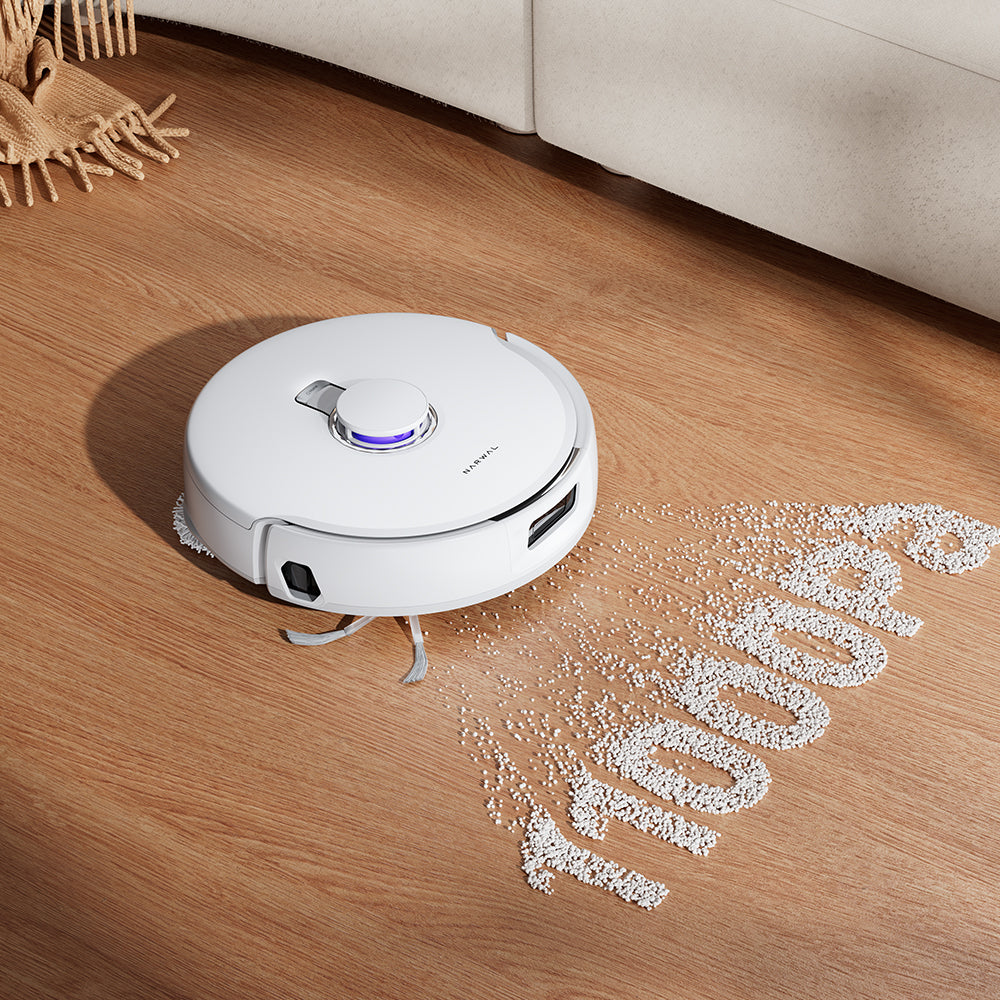 【New】Narwal Freo X10Pro Robot Vacuum Cleaner 11000Pa Suction Power | Dual Tangle-Free System | EdgeReach Mop Extension | Auto Mop Cleaning&Drying