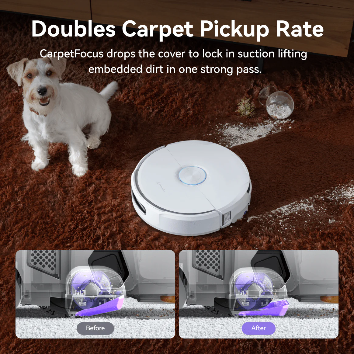 【NEW】Narwal Freo Flow Robot Vacuum Cleaner | FlowWash Mopping System | Real-time self-cleaning | 22000Pa Suction Power | Dual Tangle-Free System | EdgeReach Mop Extension | Auto Mop Cleaning&Drying