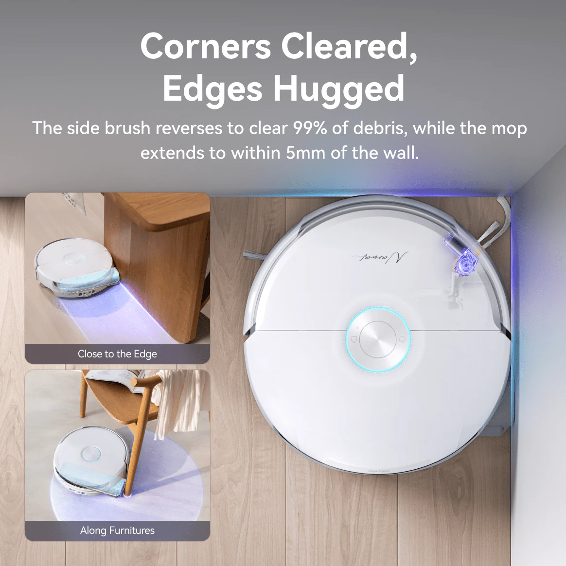 【NEW】Narwal Freo Flow Robot Vacuum Cleaner | FlowWash Mopping System | Real-time self-cleaning | 22000Pa Suction Power | Dual Tangle-Free System | EdgeReach Mop Extension | Auto Mop Cleaning&Drying