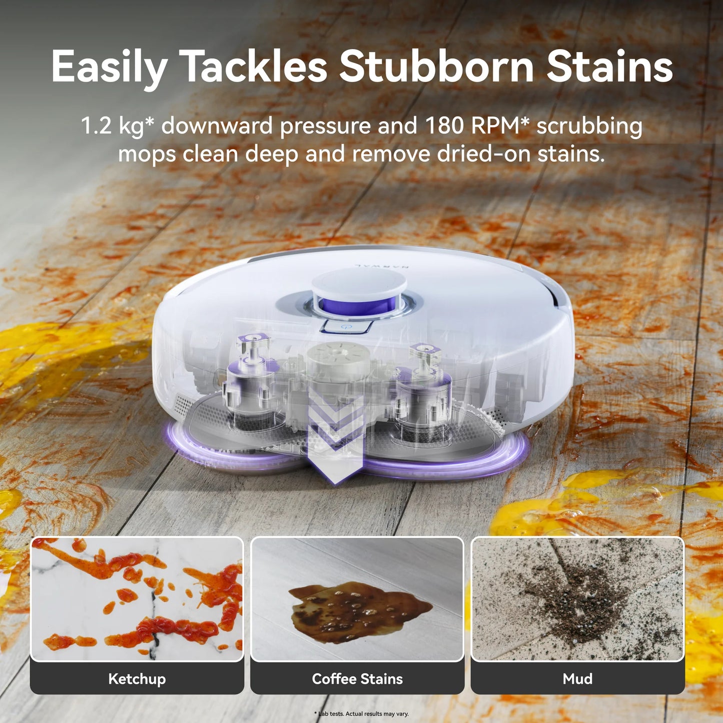 Narwal Freo Z Ultra vacuum cleaner easily tackles stubborn stains