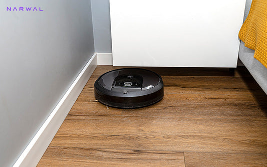 Robot vacuum cleaning floor in Singapore home