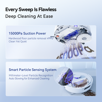 【New】【Order now just $1399!】Narwal  Freo Z10 Floor robot vacuum cleaner mop | Dual Tangle-free System | 15000PA |  MopExtend and EdgeSwing