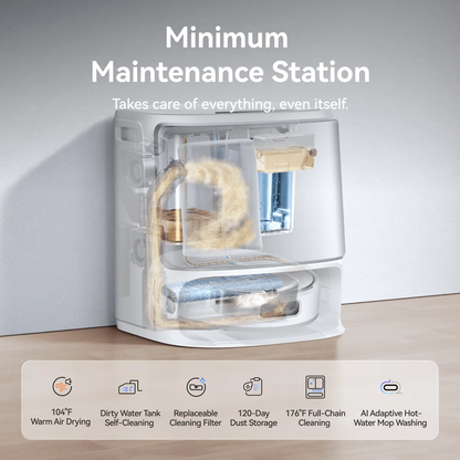【NEW】Narwal Freo Flow Robot Vacuum Cleaner | FlowWash Mopping System |  Real-time self-cleaning | 22000Pa Suction Power | Dual Tangle-Free System | EdgeReach Mop Extension | Auto Mop Cleaning&Drying
