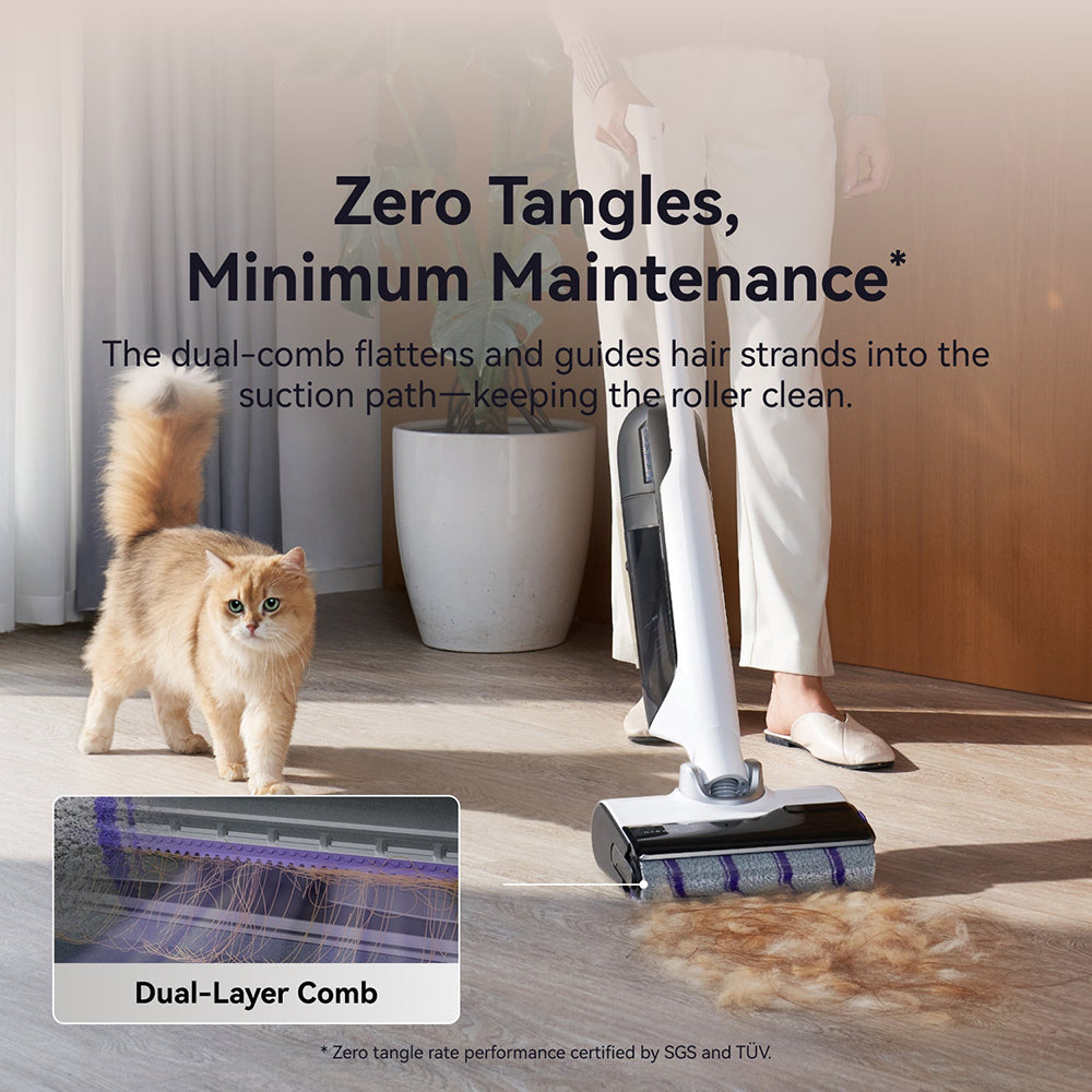 【Pre-order: Ships in 30 days】Narwal S30 cordless Wet and Dry Vacuum Cleaner handheld electric mop Effortless Maneuver | Tangle-Free | Auto Solution Dispensing | 20000Pa strong suction | 180° Flat | 55min Run Time | Self Cleaning&dry