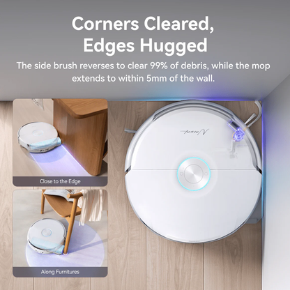 【NEW】Narwal Freo Flow Robot Vacuum Cleaner | FlowWash Mopping System |  Real-time self-cleaning | 22000Pa Suction Power | Dual Tangle-Free System | EdgeReach Mop Extension | Auto Mop Cleaning&Drying
