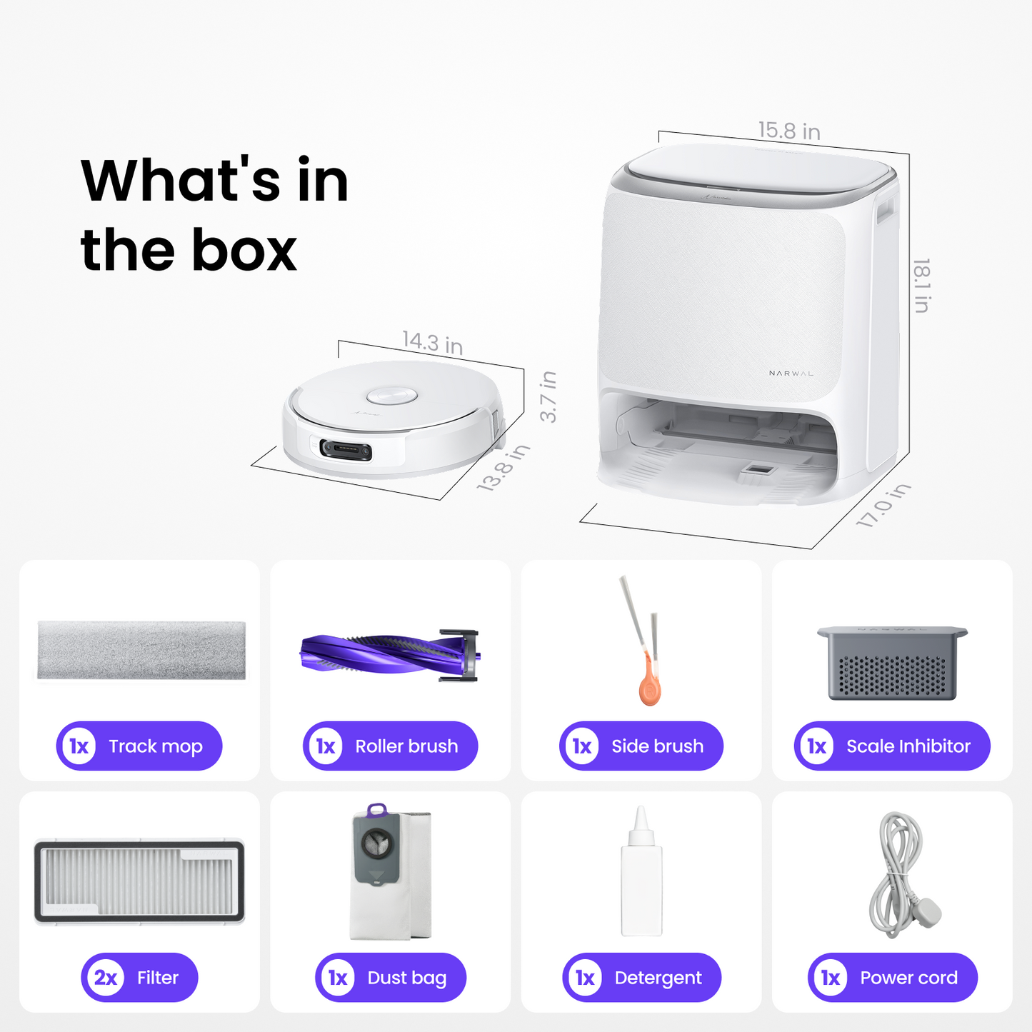 【New Arrival Pre-order】 Narwal Freo 20 Robot Vacuum Cleaner | FlowWash Mopping System |  Real-time self-cleaning | 31000Pa Suction Power | Dual Tangle-Free System | EdgeReach Mop Extension | Auto Mop Cleaning&Drying