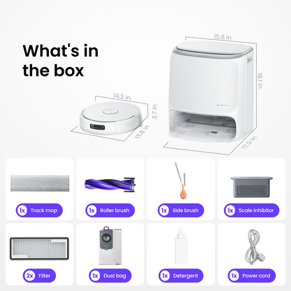 【New Arrival Pre-order】 Narwal Freo 20 Robot Vacuum Cleaner | FlowWash Mopping System |  Real-time self-cleaning | 31000Pa Suction Power | Dual Tangle-Free System | EdgeReach Mop Extension | Auto Mop Cleaning&Drying