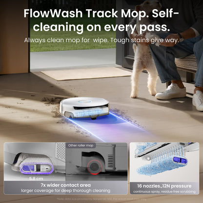 【New】Narwal Freo 20 Egde Track Robot Vacuum | Real-Time Self-Cleaning Mop | 31,000 Pa | DualFlow Tangle-Free