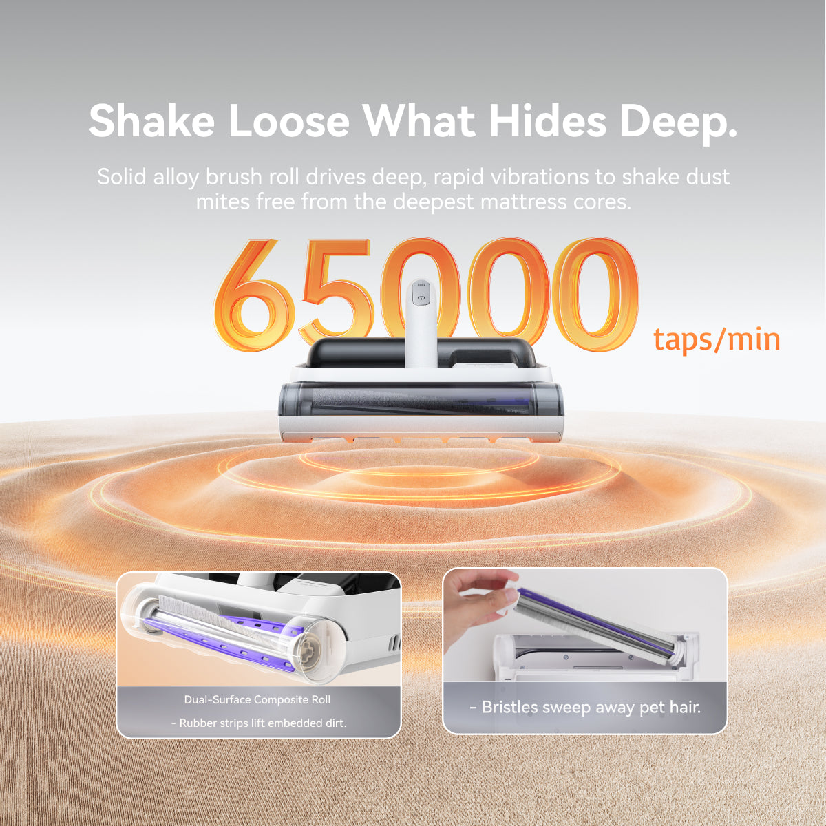 Narwal U50 Handheld Dust Mite Vacuum | 58°C Iron-Heating | 65,000 RPM Tapping | 99.99% Mite Removal | Bed Vacuum Cleaner