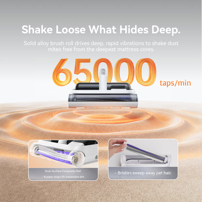Narwal U50 Handheld Dust Mite Vacuum | 58°C Iron-Heating | 65,000 RPM Tapping | 99.99% Mite Removal | Bed Vacuum Cleaner