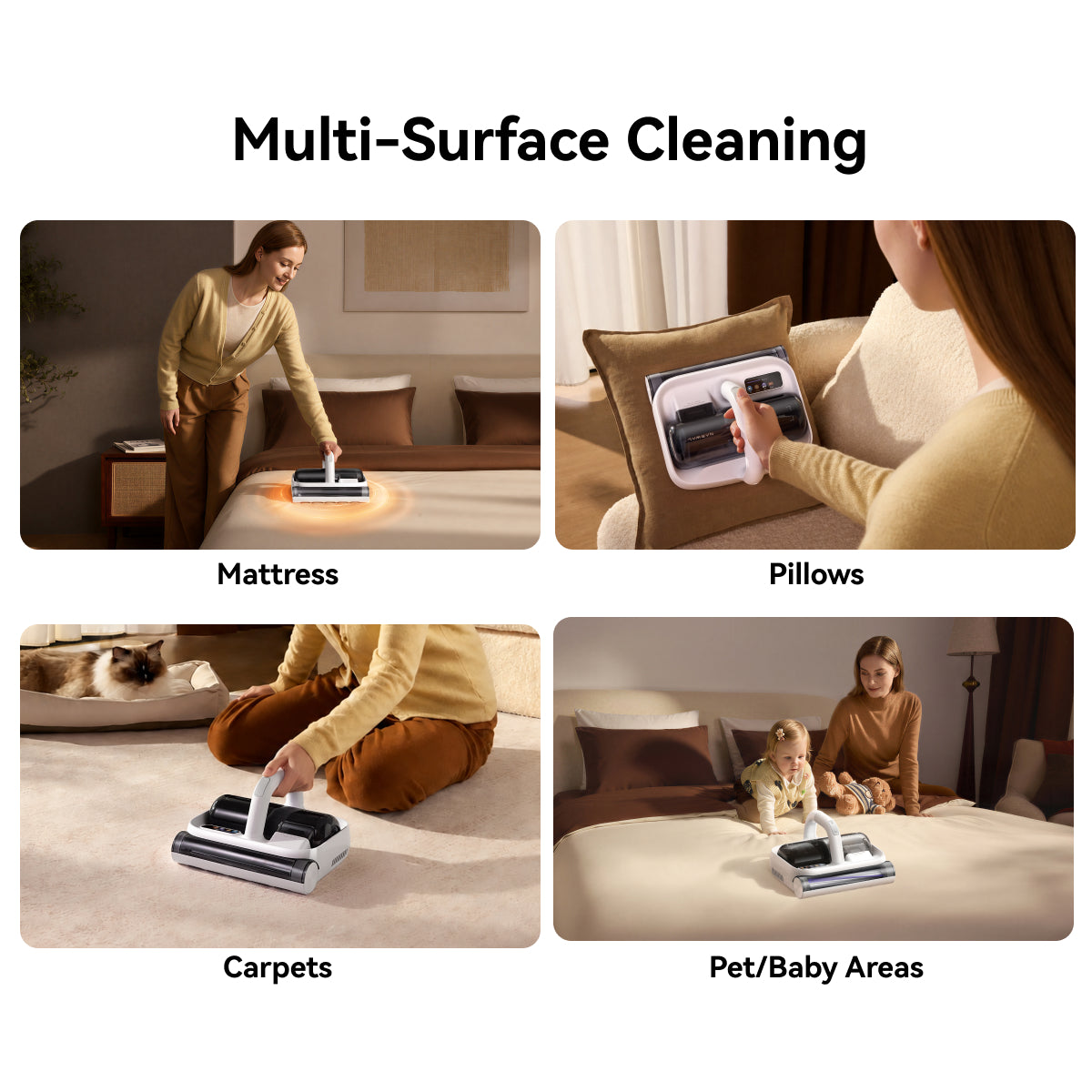 Narwal U50 Handheld Dust Mite Vacuum | 58°C Iron-Heating | 65,000 RPM Tapping | 99.99% Mite Removal | Bed Vacuum Cleaner