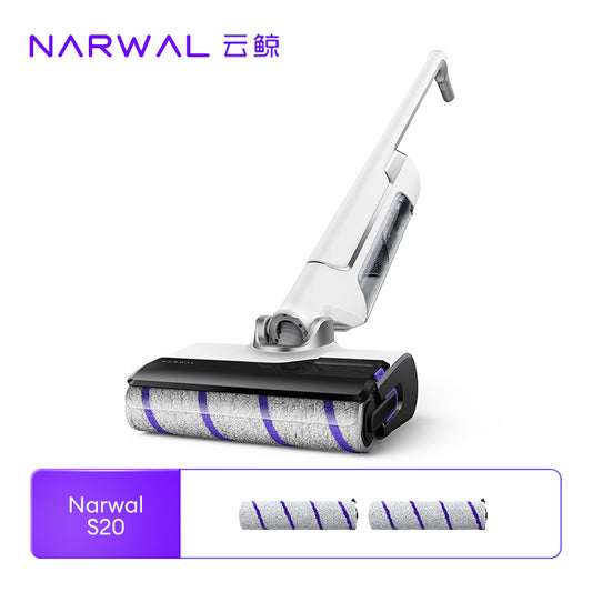 Narwal S20 Wet and Dry Vacuum cleaner | Lightweight · Effortless | Flat & 63°Flexible Turning | 0 Hair Tangling | 18N Mopping Pressure | Self-Cleaning &Smart lron Drying