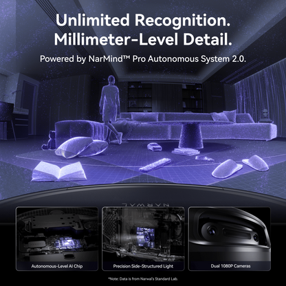 【Pre-order】Narwal Flow 2 Robot Vacuum & Mop | VLM OmniVision Model | TwinAI Dodge Obstacle Avoidance | AI Battery